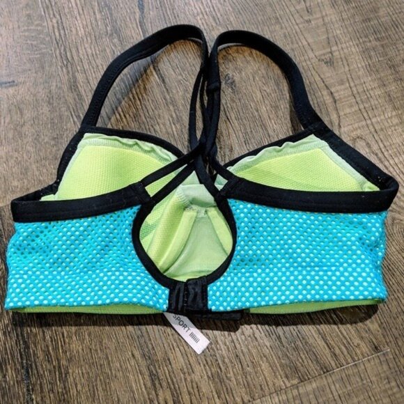 Victorias Secret Womens VSX Mesh Racerback Sports Bra Size 32C Athletic Workout - Picture 2 of 3